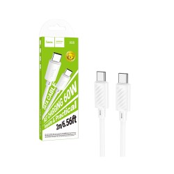 Cabo Hoco X88 Gratified 60W Tipo-C para Tipo C 3A 2M Branco